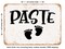DECORATIVE METAL SIGN - Paste - Vintage Rusty Look